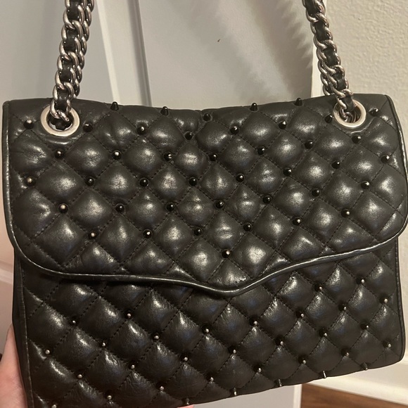 Rebecca Minkoff Studded Quilted Affair Shoulder Bag - Black/silver - Picture 12 of 13